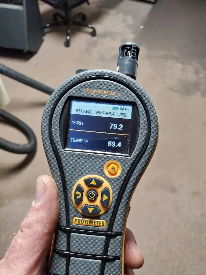 Moisture meter humidity assessment for Fire & Smoke Damage Restoration in West Puente Valley